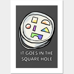 square hole Posters and Art